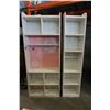 Image 1 : 2 WHITE BEDROOM SHELVES 6-1/2 FT TALL
