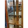 Image 3 : CORNER DISPLAY CABINET W/ GLASS DOORS