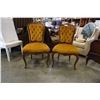 Image 2 : 2 VINTAGE STUDDED UPHOLSTERED CHAIRS