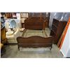Image 1 : BROWN DOUBLE BED FRAME