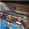 Image 1 : BLUE METAL VINTAGE TRUNK