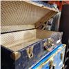 Image 2 : BLUE METAL VINTAGE TRUNK