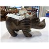 Image 1 : CARVED WOODEN RHINO