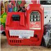 Image 2 : NEW MILWAUKEE HD12.0 RED LITHIUM BATTERY AND NEW RAPID CHARGER RETAIL $329