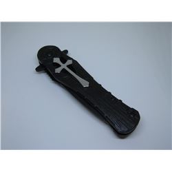 Black Snake Eye Tactical Spring Assist Knife 4.5 Inches Closed