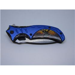 Snake Eye Tactical Spring Assist Knife 4.75 inches Closed