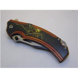 Spider Snake Eye Tactical Spring Assist Knife 4.75 inches Closed