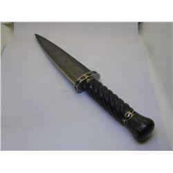Wild Turkey Handmade Damascus Dirk 12 inches Overall Pakawood Handle