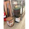 Image 1 : 3 Vintage Texaco 5 Gallon Oil Drums