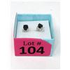 Image 2 : New 2 CT Sapphire Sterling Silver Stud Earrings