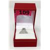 Image 2 : Green Amethyst & Diamond Dinner Ring