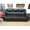 Image 1 : New Black Leather Manual Reclining Sofa