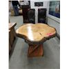 Image 1 : Hand Crafted  Solid Pine Twisted Base End Table