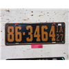 Image 1 : Rare USA 1927 Iowa License Plate
