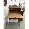Image 2 : Vintage Small Drop Front Oak Secretary Desk