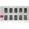Image 2 : 10  x 1 Oz Johnson Matthey .999 Silver Bars