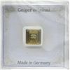 Image 1 : 1 Gram .9999 Fine Gold Geiger Edelmetalle Bar