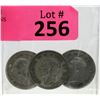 Image 1 : 3 x Canada King George 50¢ Silver Pieces