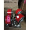 Image 1 : 4 New Casters - 2 Swivel & 2 Stationary