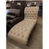 Image 1 : New Fabric Upholstered Button Tufted Chaise