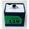 Image 2 : Blue Sapphire & Diamond Cocktail Ring