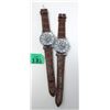 Image 1 : Two New Mans Skeleton 2 Sided Dress Watches