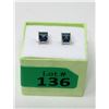 Image 2 : New Large Ocean Blue Mystic Topaz Stud Earrings