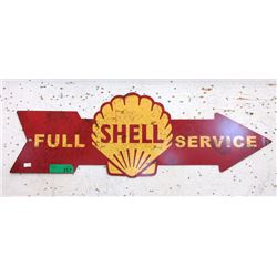 Metal Shell Service Arrow Sign