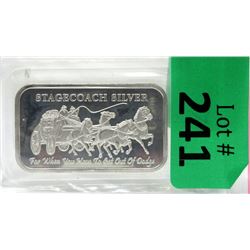 1 Oz Stagecoach .999 Silver Art Bar