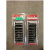 Image 1 : 2 New 9 Pc. 1/2" Drive Deep Impact Socket Sets