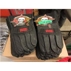 12 New Pairs of Women's Leather Welding Gloves