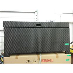 New Cieux Dark Gray Woven Resin Storage Trunk