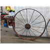 Image 1 : Vintage 4 Foot Diameter Metal Machinery Wheel