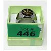 Image 2 : Men's Large Marijuana Leaf Signet Ring