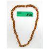 Image 1 : 20" Long Orange Baltic Amber Necklace