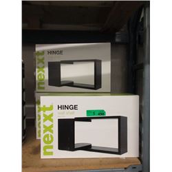 5 New Hinge Wall Shelves with Black Finish