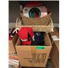 Image 1 : Large Box of Ball Caps & Household Goods