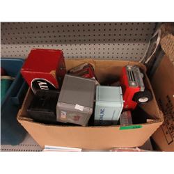 Box of Assorted Vintage Toy Vehicles Parts