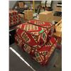 Image 1 : 5 Woven Fabric Pillows - 8" x 8" x 19"