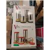 Image 1 : 2 New 4 Piece Glass Storage Jar Sets