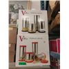 Image 1 : 2 New 4 Piece Glass Storage Jar Sets