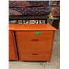 Image 1 : New Brown 2 Drawer Wood Nightstand