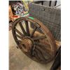 Image 1 : Vintage 42" Metal Banded Wagon Wheel