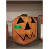 Image 1 : Carved Wood Halloween Pumpkin 10" x 12"