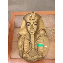 Gold Plaster Pharaoh Wall Art