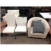 Image 1 : Tub Chair, 2 Side Chair, 2 Throw Cushions