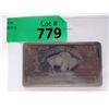 Image 1 : One Troy Oz. .999 Fine Titanium US Buffalo Bar