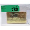 Image 1 : 1 Oz. Gold Plated .999 Fine Titanium Buffalo Bar