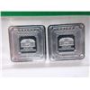 Image 2 : Two 5 Gram Geiger Edelmetalle .999 Silver Bars