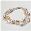Image 1 : FRESHWATER PEARL MAGNETIC CLASP BRACELET